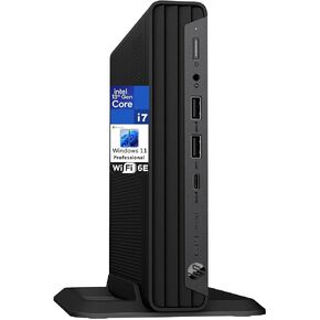 كمبيوتر مكتبي HP Elite Mini 600 G9 Business، Intel 13 Core i7-13700T حتى 4.9 جيجا هرتز، ذاكرة وصول عشوائي DDR5 سعة 32 جيجا بايت، محرك أقراص PCIe SSD سعة 512 جيجا بايت، واي فاي 6، بلوتوث، RJ-45، نوع C، HDMI، كيلو بايت وماوس، Windows 11 Pro in Saudi Arabia