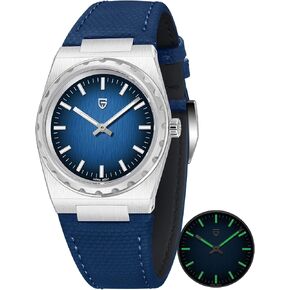 Pagani Design Watches for Men 7MM Ultra Thin Minimalist Men's Quartz Watch, Sapphire Glass 316L Stainless Steel Wristwatch, 100M Waterproof丨Luminous in Saudi Arabia