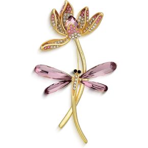 دبوس اليعسوب بوخ دبوس كريستال راينستون دبوس اليعسوب دبوس الحيوانات إكسسوارات الفستان هدية المجوهرات للنساء in Kuwait