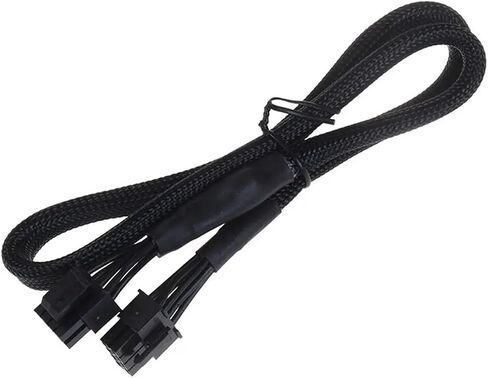 Black CPU 8Pin to 8(4+4)-Pin Modular Power Supply Cable for RM550X RM650X RM750X RM850X RM1000X in Saudi Arabia