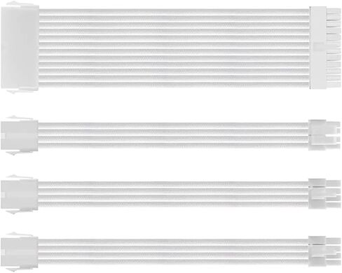 PSU ATX 24Pin Extension Cable Nylon Braided 8-pin 6+2pin Cord 24-pin Motherboard Extension for Computer PC Case Power Cable Kit(A2) in Saudi Arabia