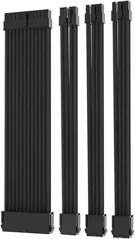 PSU ATX 24Pin Extension Cable Nylon Braided 8-pin 6+2pin Cord 24-pin Motherboard Extension for Computer PC Case Power Cable Kit(A2) in Saudi Arabia