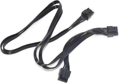 1PCS 8Pin 1 to 2 for 750W 850W 1000W 1600W Power Module PCI CPU 8Pin to 8 (4+4) Pin Cable in Saudi Arabia