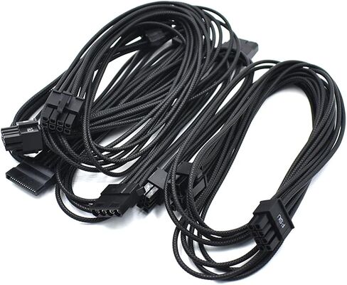 2024 16AWG كابل نمط مضفر سلسلة كابل PSU ممتاز لـ TY>pe 4 RM Black Label/RMi/RMX(CPU) in Saudi Arabia