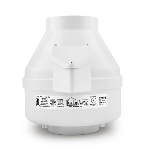 RadonAway RP145c Radon Mitigation Fan Kit – Includes U-Tube Manometer + (2) 4" x 3" White PVC Couplings – Quiet, Energy-Efficient Active Soil Depressurization Fan in Kuwait