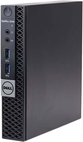 أجهزة الكمبيوتر المكتبية الصغيرة Dell OptiPlex 3040 Micro PC، Intel Core 6th Gen 3.2 جيجا هرتز، 8 جيجا بايت رام، 256 جيجا بايت SSD، واي فاي، بلوتوث، لوحة مفاتيح وماوس، Windows 11 Pro (متجدد) in Kuwait