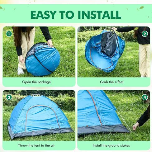 Woanger 10 Pack Bulk 2 Person Camping Tents for Homeless Lightweight Outdoor Tent with Rain Fly and Carrying Bag Waterproof Windproof Setup Pop Up for Homeless Camping Backpacking in Saudi Arabia