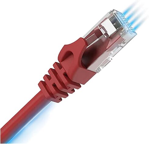 Cat6 Ethernet Cable 24AWG Gigabit High Speed ​​1000Mbps RJ45 UTP Internet Cable Network LAN Cable(Red,5m) in Kuwait