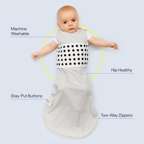 Nanit Breathing Wear Sleeping Bag 100% Cotton Baby Sleep Sack - Works Pro Baby Monitor to Track Breathing Motion Sensor-Free, Real-Time Alerts, Size Medium, 6-12 Months, Midnight Blue in Saudi Arabia