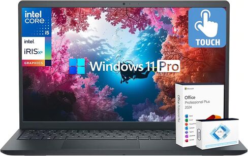 كمبيوتر محمول Dell Inspiron Business 2025-2026 Flagship، كمبيوتر يعمل بالذكاء الاصطناعي، شاشة لمس FHD مقاس 15.6 بوصة، Intel i5-1334U 10-Core، ذاكرة الوصول العشوائي 32 جيجابايت وتخزين 1 تيرابايت (512 جيجابايت SSD + 500 جيجابايت Ext)، Wi-Fi 6، Win 11 Pro، م in Saudi Arabia