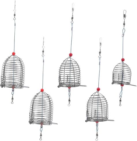 5pcs Fishing Cage Fishing Bait Bait Cage Fishing Cage Fishing Lure Cage Fishing Basket Fishing Supplies in Saudi Arabia