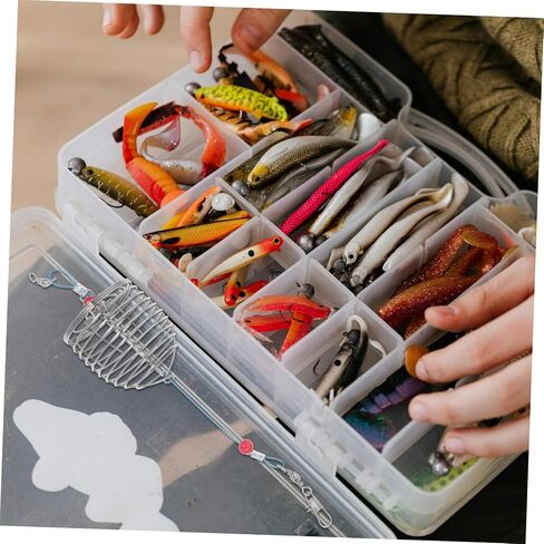 5pcs Fishing Cage Fishing Bait Bait Cage Fishing Cage Fishing Lure Cage Fishing Basket Fishing Supplies in Saudi Arabia