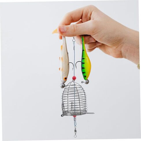 5pcs Fishing Cage Fishing Bait Bait Cage Fishing Cage Fishing Lure Cage Fishing Basket Fishing Supplies in Saudi Arabia