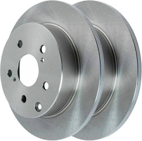 AutoShack Front and Rear Drilled Slotted Brake Rotors Silver Set of 4 Replacement for 2006-2012 2013 2014 2015 2016 2017 2018 Toyota RAV4 2010 2011 2012 Lexus HS250h 2.4L 2.5L 4WD AWD FWD BRKPKG039178 in Saudi Arabia