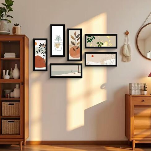 إطارات LUCKYLIFE مقاس 16x20، وإطار صورة مقاس 16x20 للجدار، وعرض الصور مقاس 11x14 مع حصيرة أو 16x20 بدون حصيرة، مجموعة من قطعتين، أسود in Kuwait