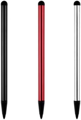 Three Colors Stylus Pens,Universal Fine Point for Phone/Android/Tablet and Other Touch Screens,High Precision Stylus for Touch Screen Devices,Cell Phones and Accessories (Silver Black and Red) in Saudi Arabia