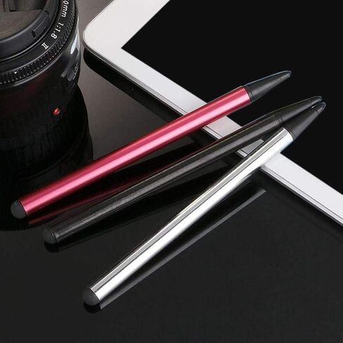 Three Colors Stylus Pens,Universal Fine Point for Phone/Android/Tablet and Other Touch Screens,High Precision Stylus for Touch Screen Devices,Cell Phones and Accessories (Silver Black and Red) in Saudi Arabia