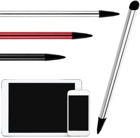 Three Colors Stylus Pens,Universal Fine Point for Phone/Android/Tablet and Other Touch Screens,High Precision Stylus for Touch Screen Devices,Cell Phones and Accessories (Silver Black and Red) in Saudi Arabia