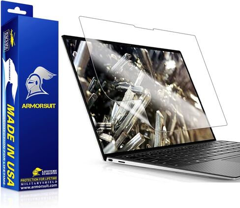 واقي شاشة ArmorSuit مكون من قطعتين لجهاز Dell XPS 13 9300 4K TouchScreen 2 في 1 13.4 بوصة MilitaryShield HD Clear Film - صنع في الولايات المتحدة الأمريكية in Saudi Arabia