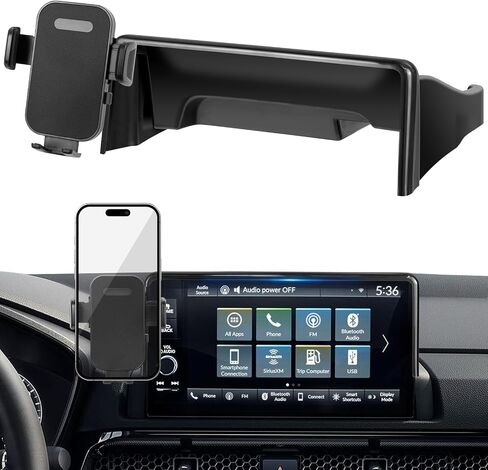 Car Phone Holder Compatible with Honda CRV 2023-2025 9 inch Screen Cell Phone Mount with Dash Organizer Dash Storage Box 360° Rotation in Saudi Arabia
