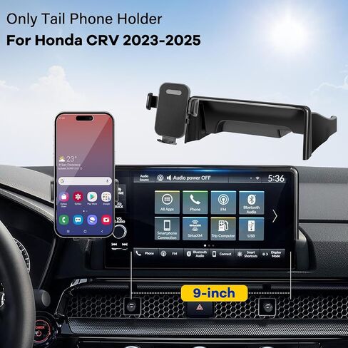 Car Phone Holder Compatible with Honda CRV 2023-2025 9 inch Screen Cell Phone Mount with Dash Organizer Dash Storage Box 360° Rotation in Saudi Arabia