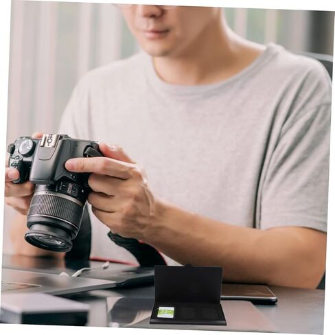 2pcs Waterproof Memory Card Holder Case Micro Cards Shockproof Storage for Photographers and Enthusiasts Portable Black Design in Kuwait