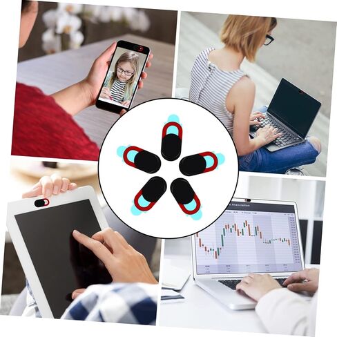 5Pcs Creative Webcam Cover Durable Privacy Protector for Phones Laptops and Tablets Multi Functional Compact Design to Prevent Unauthorized Access and Enhance Personal in Saudi Arabia