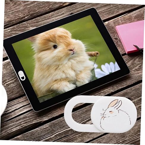 3Pcs Cartoon Sleepy Bunny Cover Slide Privacy Protection for Tablets and Phones Ultra-Thin Webcam Cute Design for Boys and Girls in Saudi Arabia