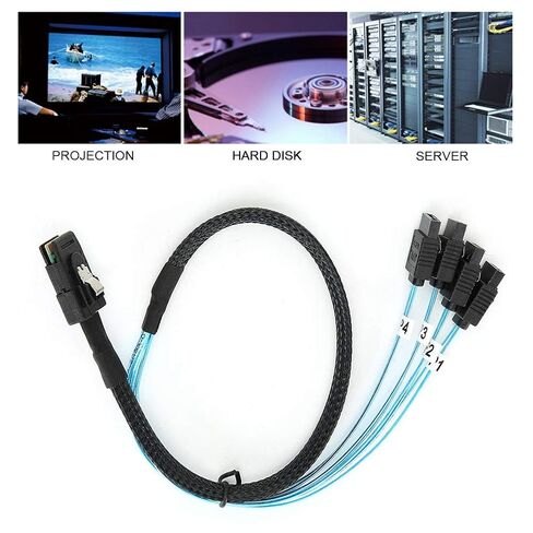 محول SAS إلى Sata، كابل SAS داخلي صغير G0101 36p Sff‑8087 إلى 4sata Server Data Line ملحقات الكمبيوتر (1 متر/3.3 قدم) in Kuwait