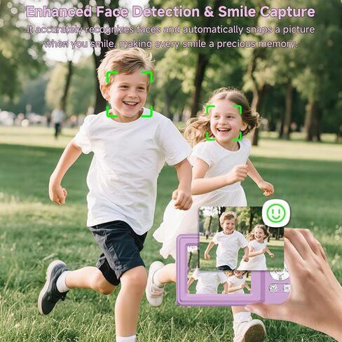 Digital Camera, 56MP 2.7K Dual-Screen Selfie Camera with 16X Zoom, 20 Filters & Anti-Shake, Portable Point and Shoot Digital Cameras with 32GB Card, Compact Travel Cameras for Beginners Teens Kids in Saudi Arabia