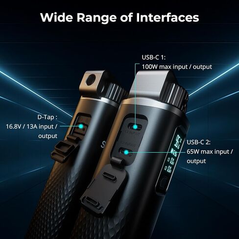 بطارية الدمية البديلة SmallRig D-TAP لجهاز Sony NP-FZ100 وقبضة بطارية 99Wh/6800mAh in Saudi Arabia
