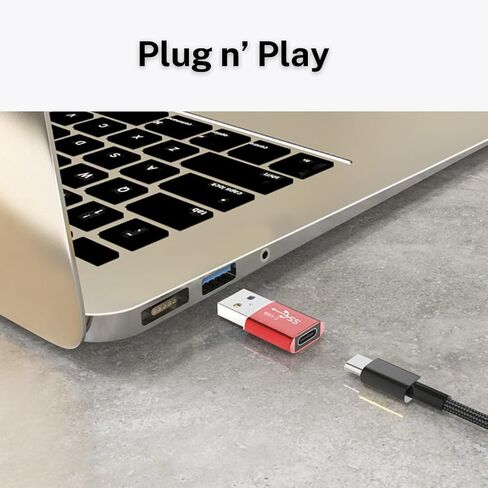 محول USB إلى USB C [3 حزم] - محول USB 3.0 إلى USB C OTG، متوافق مع أجهزة MacBook وiPhone وiPad وGalaxy وPixel والمزيد - نقل بيانات عالي السرعة، ألومنيوم متين، التوصيل والتشغيل in Kuwait