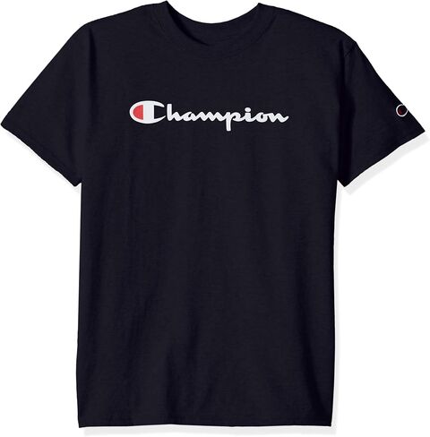 تي شيرت Champion بأكمام قصيرة للرجال، تي شيرتات رجالية، قمصان كلاسيكية، تي شيرتات رجالية، رسومات in Saudi Arabia
