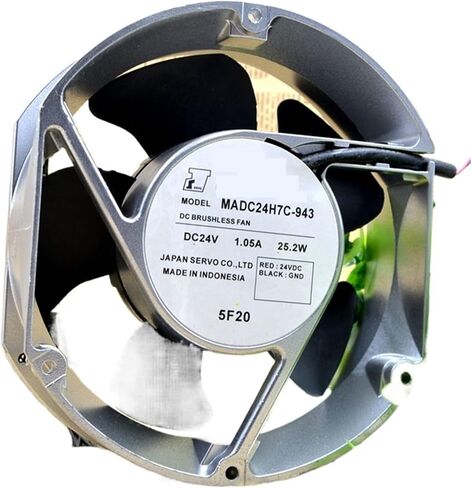 ل MADC24H7C-943 24V 1.05A 25.2W 3800RPM 17 سنتيمتر 17250 172x151x50 مللي متر مضاعفات محول تردد مقاوم للماء مروحة التبريد in Saudi Arabia