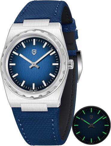 Pagani Design Watches for Men 7mm Ultra Thin Minimalist Men's Contsz Watch ، Wapphire Glass 316L Lristlate Stainless Stains ، 100m مقاوم للماء 丨 مضيئة in Saudi Arabia