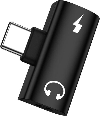 محول سماعة رأس وشاحن USB C من سامسونج، 2 في 1 من النوع C إلى مقبس صوت Aux 3.5 مم مع محول كابل دونجل للشحن السريع 60 وات لهاتف Galaxy A17/A16/A15/5G/A36/A56/S25 Ultra/S24 iPhone 17/16/15 Pro Max in Kuwait