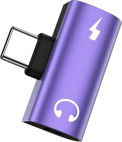 محول سماعة رأس وشاحن USB C من سامسونج، 2 في 1 من النوع C إلى مقبس صوت Aux 3.5 مم مع محول كابل دونجل للشحن السريع 60 وات لهاتف Galaxy A17/A16/A15/5G/A36/A56/S25 Ultra/S24 iPhone 17/16/15 Pro Max in Kuwait