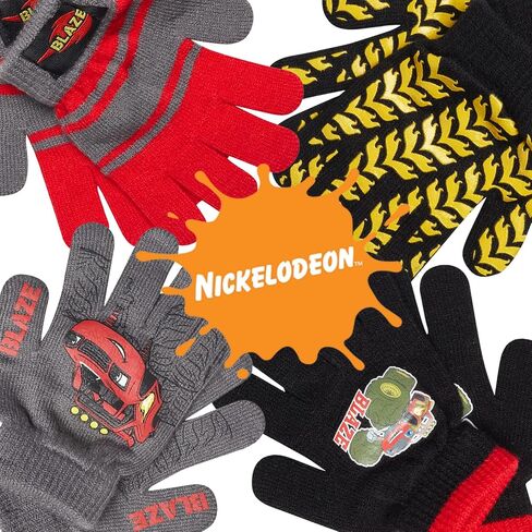 مجموعة قفازات أو قفازات للأولاد من Nickelodeon مكونة من 4 قطع: باو باترول وبليز (الأطفال الصغار/الأولاد الصغار) in Kuwait