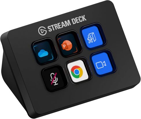 Elgato Stream Deck Mini - التحكم في Zoom وTeams وPowerPoint وMS Office والمزيد، وتعزيز الإنتاجية من خلال التكامل السلس للتطبيقات اليومية (متجدد) in Saudi Arabia