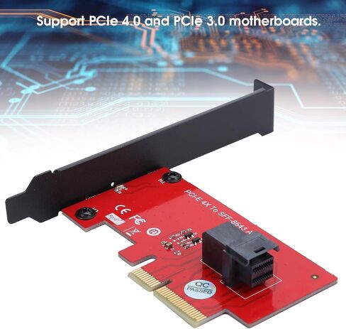 بطاقة محول، SFF-8643 إلى محول بطاقة محول PCIE 4X مع موصل أنثى MiniSAS HD 36Pin، شفاف لنظام التشغيل in Kuwait