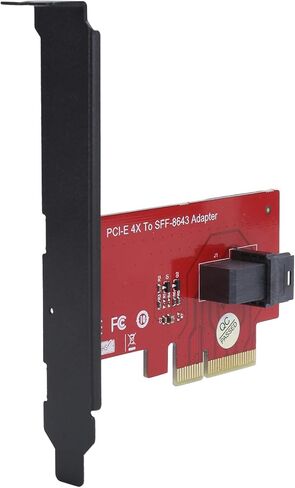 بطاقة محول، SFF-8643 إلى محول بطاقة محول PCIE 4X مع موصل أنثى MiniSAS HD 36Pin، شفاف لنظام التشغيل in Kuwait