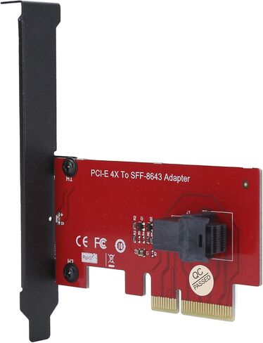 بطاقة محول، SFF-8643 إلى محول بطاقة محول PCIE 4X مع موصل أنثى MiniSAS HD 36Pin، شفاف لنظام التشغيل in Kuwait