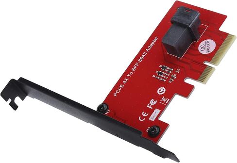 بطاقة محول، SFF-8643 إلى محول بطاقة محول PCIE 4X مع موصل أنثى MiniSAS HD 36Pin، شفاف لنظام التشغيل in Kuwait