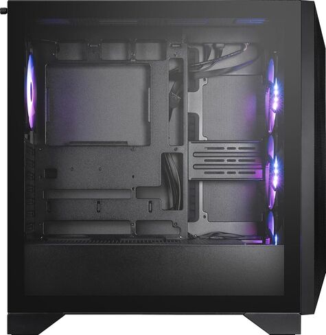 MSI MPG GUNGNIR 211R Airflow PZ - حافظة كمبيوتر ألعاب ممتازة متوسطة البرج - لوحة جانبية من الزجاج المقسى - مراوح ARGB 120 مم - دعم التبريد السائل حتى 360 مم مشعاع in Saudi Arabia