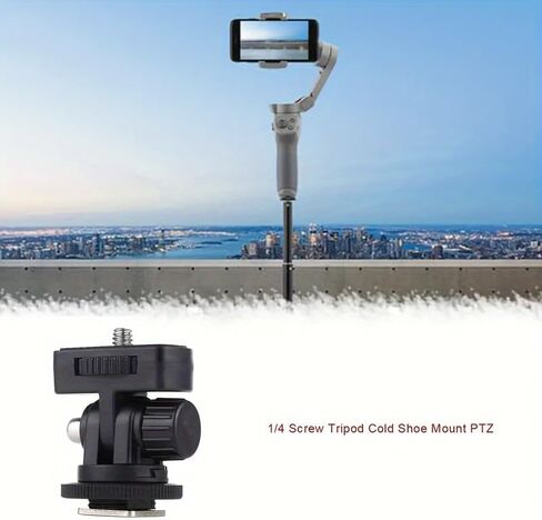 Mini Monitor Mount Tripod Head Cold Shoe Adapter 1/4 Inch for Mounting Camera Monitor Flash Microphone LED Fill Light in Saudi Arabia