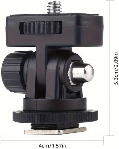 Mini Monitor Mount Tripod Head Cold Shoe Adapter 1/4 Inch for Mounting Camera Monitor Flash Microphone LED Fill Light in Saudi Arabia
