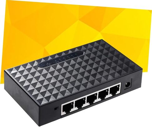 Angoily 100m Port Gigabit Ethernet Splitter Mbps Network LAN Adapter Auto-Sensing Easy to Use Energy Efficient in Saudi Arabia