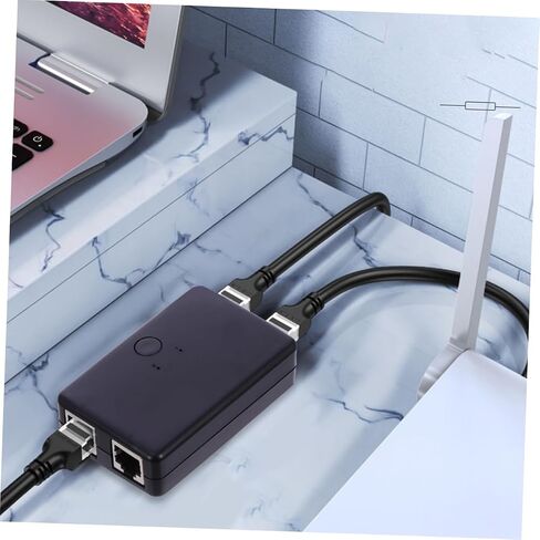 Port Network Splitter Selector Bilyee Ethernet Auto Portable Fanless No Power Easy to Use in Saudi Arabia