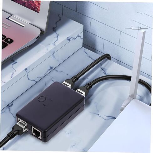 Artibetter Network Hub Selector Extension Cable Auto Signal Selector Led Indicator Easy Setup for in Saudi Arabia