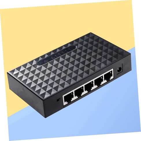 TEHAUX Network LAN Splitter Gigabit Ethernet 5 Port Ethernet Splitter Unmanaged Energy Efficient Us Plug in Saudi Arabia